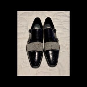 Men's Black and Gray Dress Shoes